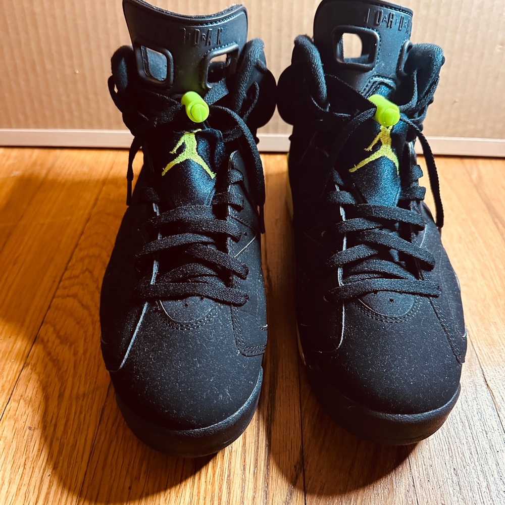 Men Air Jordan 6 Retro Electric Green & Black